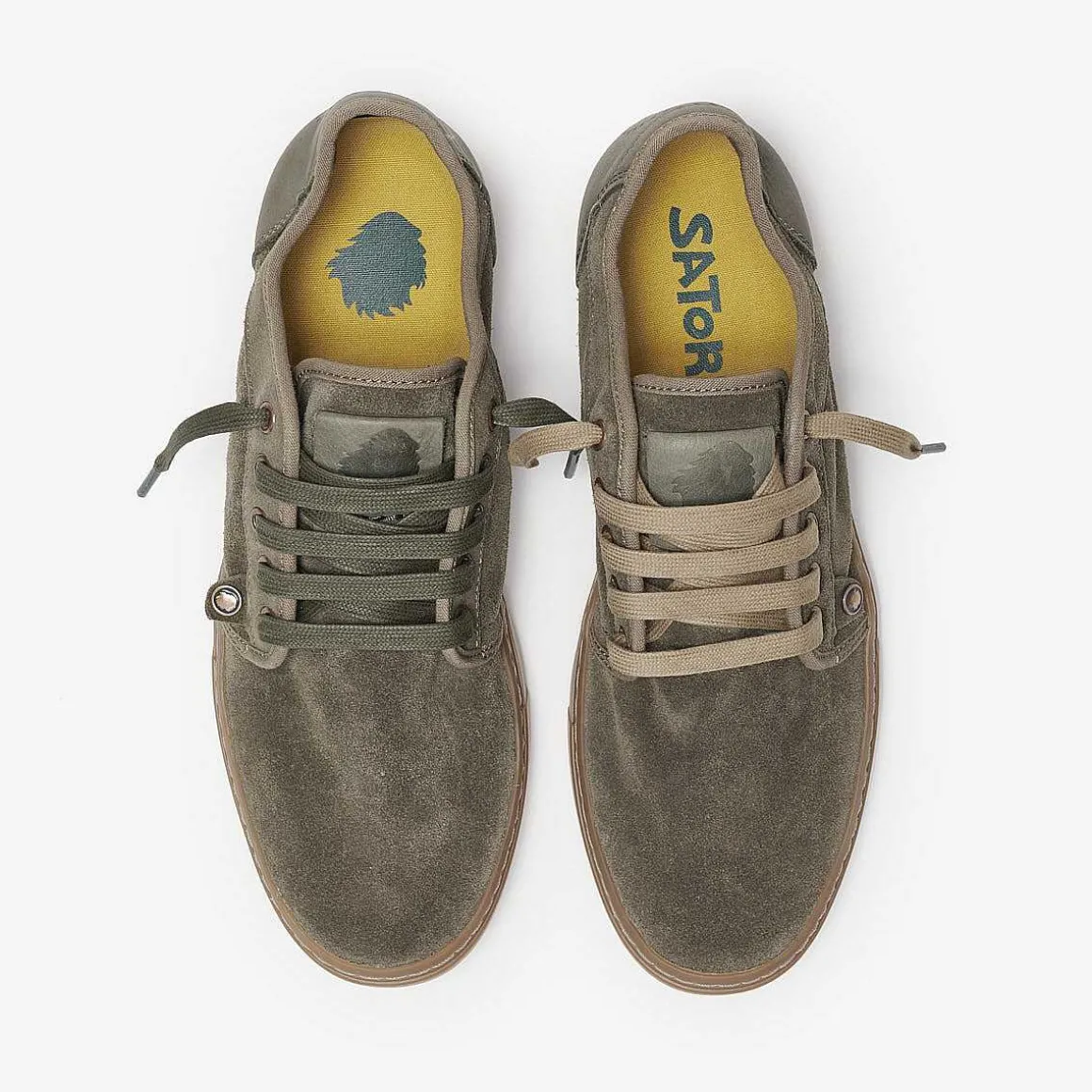 Heisei Wildleder | Tiefes Khaki/Gr