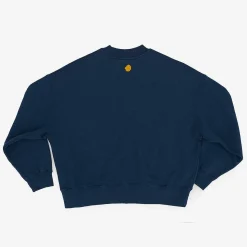 Sweatshirt Oversize Bio-Baumwolle | Blaue Tinte