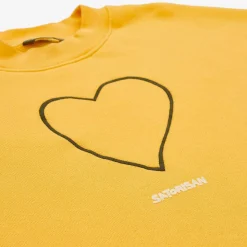 Sweatshirt Oversize Bio-Baumwolle | Primarer Gelber Ursprung