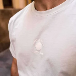 T-Shirt Aus Bio-Baumwolle Mit Normaler Passform | Kristalliner Gruner Freiheitsstaat
