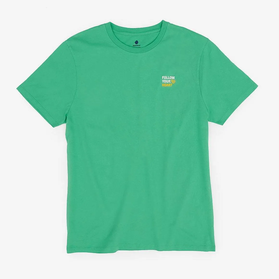 T-Shirt Regular Fit Bio-Baumwolle | Aloe Vera Folge Deinem Herzen