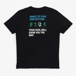 T-Shirt Regular Fit Bio-Baumwolle | Black Dance Your Own Rhythm